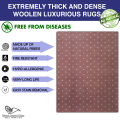 Natural Woolen Carpets and Rugs made of pure Wool for Living Room Rug, Dimension 3'3'' x 5' / 4'4'' x 6' / 6'6'' x 9'. 