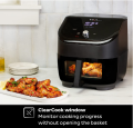 Air Fryer Oven RAF Instant Pot with Customizable Smart Cooking Programs, 8.0l Nonstick and Dishwasher-Safe Single Basket, Black, App With Over 100 Recipes, Stainless Steel. 