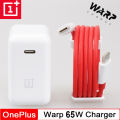 Original OnePlus 65w Warp Charger for Oneplus 9 Pro 8T Warp Charge 65W Warp Charger with Quick Rapid Charge Power Charger AC Adapter Power Adapte Oneplus 7t PRO McLaren Original 5 6 6t 7pro Warp charger 30W USB Dash Adapter Type C. 