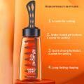 Professional 2-in-1 Hair Wax Gel With Comb Long-lasting Fluffy Hair Pomade Wax Mud Men Hair Cream Salon Styling Gel Tool. 