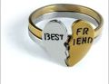 Premium Quality Broken Heart Stainless Steel Friendship Ring Symbol of Bond. 
