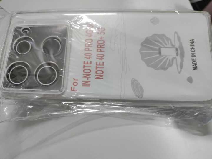 Near Mart  infinix Note 40 Pro 5G Case infinix Note 40 Pro+ Plus Cover Anti-Shock Cap Jelly Shockproof Original Silicone Phone Case Transparent Clear Case Cover