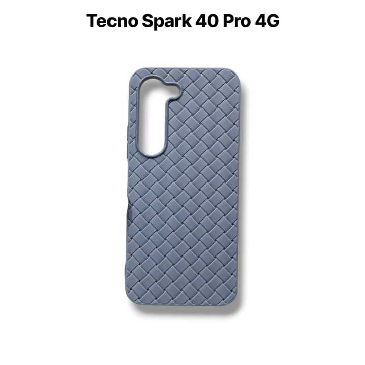 Tecno%20Spark%2040%20Pro%20Back%20Cover%20Soft%20MAtt%20Woven%20Design%20Protection%20Phone%20Case%20for%20Tecno%20Spark%2040%20Pro%20-%20Image%203