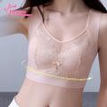 Muses Mall Sports Bra Padded Seamless Lace Splicing Women Vest Bra Top. 