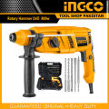 Ingco Heavy Duty Rotary Hammer Hilti Drill 800Watt With 5 Pcs Drilling Accessories. 