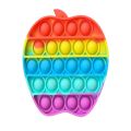 POP Bubble Squeeze Sensory Fidget Toy Pop It Fidgit Toy Rainbow Circle. 