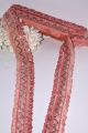 1.5 Gazz / Fancy Tissue Lace with zig zag design embroidery and sequins/Laces for clothes/for ladies kurtis , trousers and dupattas. 