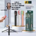 JC18 Selfie Stick 5.5 / 3.6 Feet JC16 Tripod Stand with Bluetooth Remote Selfie Stick Can Become Tripod Stand Foldable Easy To Carry Stand Stick 360 Rotatable for Traveling Tiktok Youtube Portable Selfie stick and Tripod. 