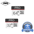 PRO 32GB/64GB Samsung Memory Card High Speed  Micro SD Card With (1 Year warranty). 