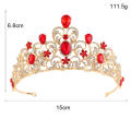 Heart-shaped Tiara Intricate 7.3cm tall Wedding-themed Crown 7 colors Headpiece for Wedding Princess Women Special occasion. 
