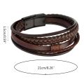 Fashion Leather Rope Hand-Woven Bracelet Men's Bracelet Ethnic Style Jewelry For Women Men Handmade Friendship Gifts. 