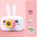 Kids Digital Camera Cute Rabbit Bear Cartoon Silicone Protective Case HD 1080P Video Digital Camera Toys for Children. 