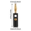 4mm Adapter Speakers Accessories Banana Plugs Wire Cable Connector Speaker Plugs Audio Jack. 