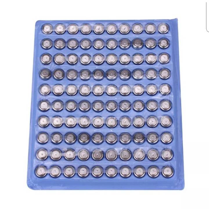 100pcs/Box Buffle AG4 LR626 377 SR626 177 Alkaline Button Batteries Electronic Watches Dedicated Battery - Silver