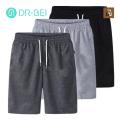 DR BEI Men Summer Trousers All Match Nude Color Knee Length Shorts. 