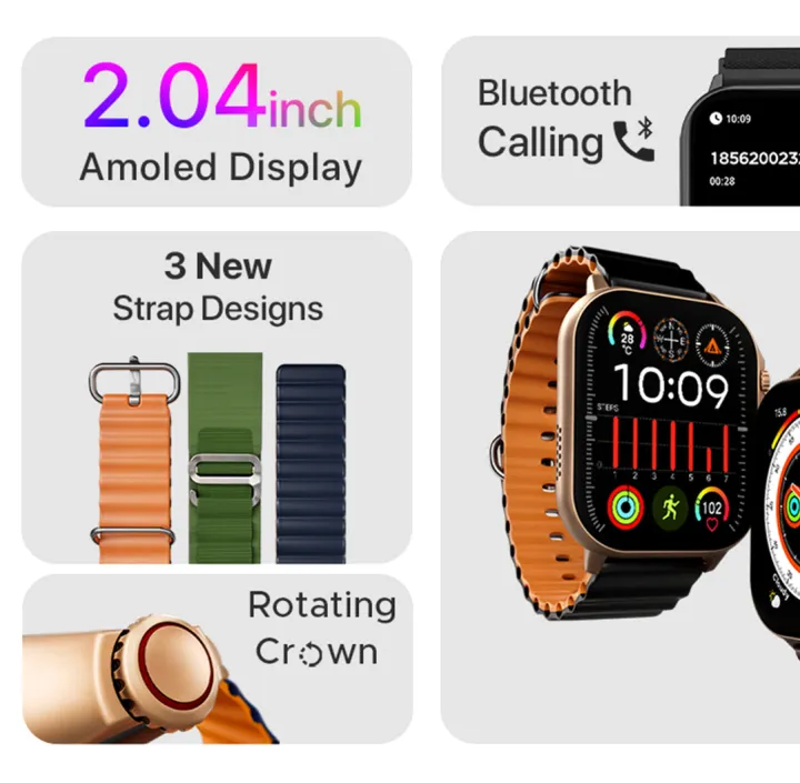 Zero%C2%AE%20Phantom%20Pro%20Smart%20Watch%20%7C%202.04"%20AMOLED%20Display,%20Bluetooth%205.3,%20Heart%20Rate%20&%20SpO2%20Monitor,%20IP67%20Water%20Resistance%20%7C%20Advanced%20Health%20&%20Fitness%20Tracker%20-%20Image%204