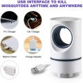 EXORT USB Powered Electric Photocatalytic Anti Mosquito Killer Lamp UV Photocatalyst Bug Insect Trap Light Pest Control - Mosquito Killer - White. 