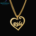 Personalized Heart Shaped Necklace - Custom Engraved Jewelry - Name Pendant - Gift for Her - Love Symbol - Buy Online - TRENDirella Official. 