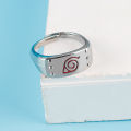 2 Designs Anime Akatsuki Sasuke Leaf Symbol Alloy Ring for Women Men Fans Red Leaf Cosplay Creative Couple Rings. 