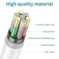 USB-C to 8-Pin Connector Cable, Fast Charging & PD Support for iPhone, Compatible with iOS Devices. 