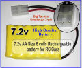 7.2v Rechargeable Battery Pack AA Size 6 Cells for RC Cars, Toys. 