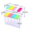 6pcs Transparent Spice Jar Seasoning Pot Kitchen. 