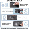 MeterMall Trampoline Patch Repair Kit Replacement Rectangular Repair Patches Repair Trampoline Mat For Fixing Most Types Of Holes. 