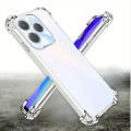 Infinix Hot 40 Transparent Four Corner Soft Silicone Back Cover Clear Case.. 