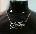 Right Choice 18K Silver Plated Personalized/Customized/Name necklace For Men/Women/Boy/Girl-Custom necklace-Name Necklace-Gift Item-New Arrival 74142-pk. 