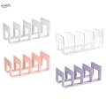 Book Stand Four Section Sturdy Acrylic Bookends Handbag Divider Shelf for Table Study Room Bookcase. 