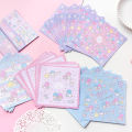 Kawaii My Melody Cinnamoroll Kuromi Cartoon Girl Heart Note Paper Anime Sanrioed Cute Posted-Its Notes Material Hand Book. 