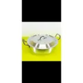 Silver Karahi With Silver lid (metial polish). 