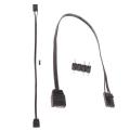 2Pcs for Corsair 4PIN RGB to Standard ARGB 3-Pin 5V Adapter RGB 25cm. 