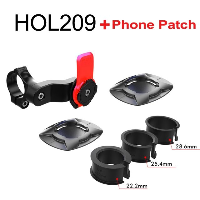Quad Lock Motorcycle Electric Bike Phone Holder Quick Mount Bicycle Mobile Phone Stand Universal 360 Degree Rotation Cycling Bracket