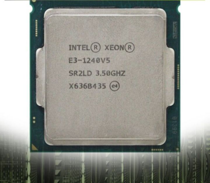 Intel® Xeon® Processor E3-1240 v5 8M Cache, 3.50 GHz