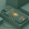 Albania Passport Cover Phone Case For iPhone 15 14 13 12 11 Pro Max Mini X XR XS MAX SE 8 7 Plus Silicone Cases with Hand Strap. 