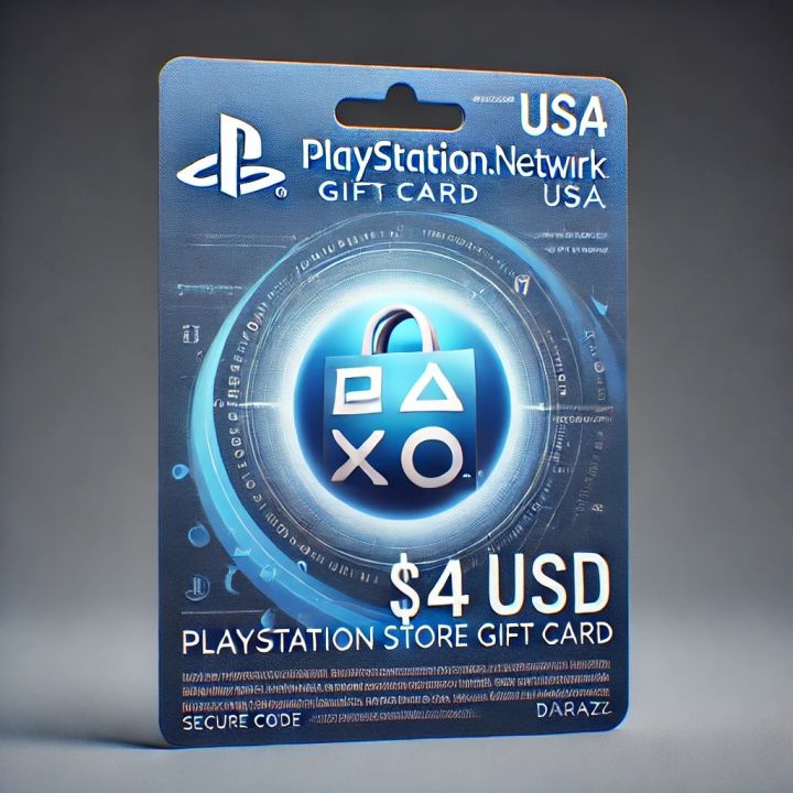PSN USA $4 Gift Card – Instant Digital Code for PS4 & PS5 | PlayStation Network Wallet Top-Up