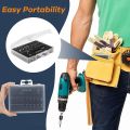 Damaged Screw Extractor Set,22 PCS Stripped Screw Extractor Kit, HSS Broken Screw Remover Set with Bit & Socket Adapter. 