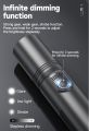 Torch light mini torch light, Doctor light Rechargeable Mini Flashlight USB Type-C Stepless Dimming Portable Adjustable Focus Zoom Mini LED Flashlight Torches Torch Light Zoomable Original DP -9188. 