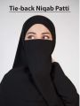 The Silk Sensation - Tie-back Half Niqab/Niqab Patti for Women/Girls. 