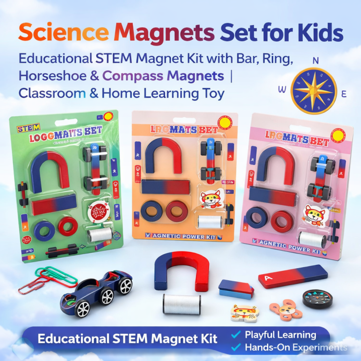 Science Magnets Mini Kit Quick Mart | Science Magnets Set for Kids | Educational STEM Magnet Kit ...