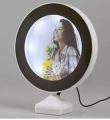 Magic mirror photo frame with led light. 