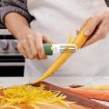 2 in 1 Paring Knives Stainless Steel Blade,Slicing & Planing Tool for Fruit, Potato, Carrot, Zucchini, Cucumber, Lemon Liangyan. 