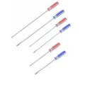 Pack of 6 -  Long & Thin Shaft Screwdriver - Phillips & Flat Head. 