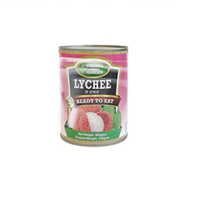 Virgina Green Garden Lychee In Light Syrup, 565 gm