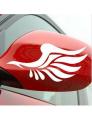 Side Glass Sticker - feather sticker pair - 3.5 inches. 