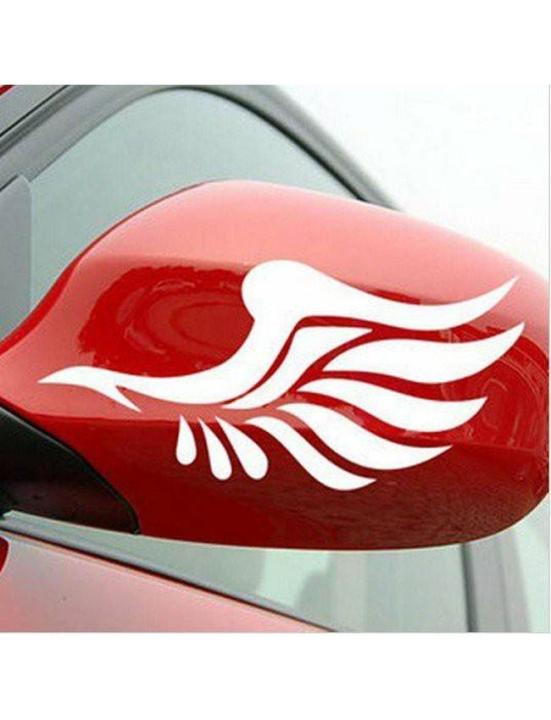 Side Glass Sticker - feather sticker pair - 3.5 inches