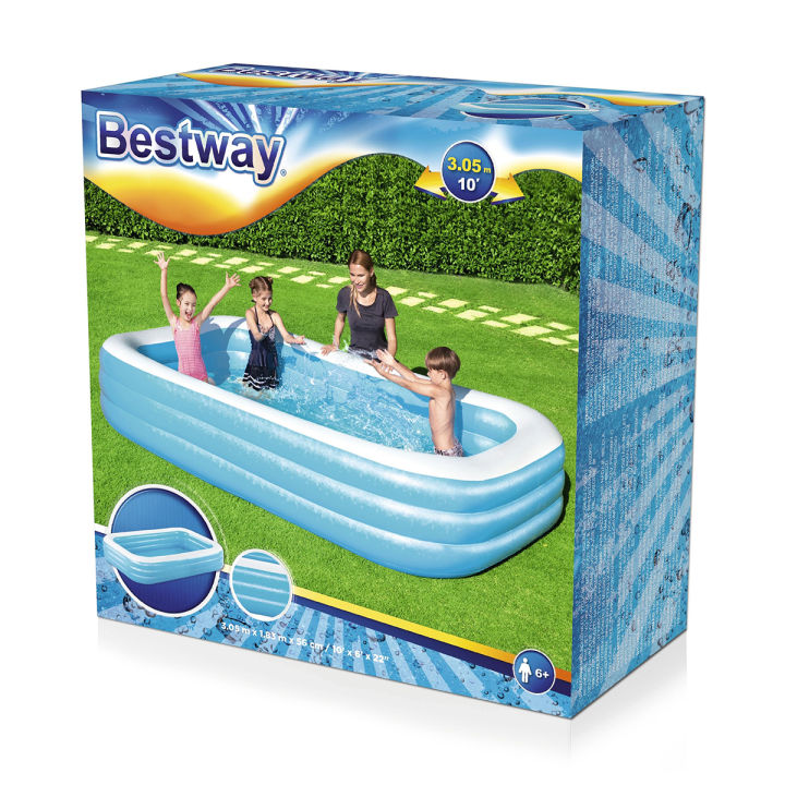 10%20Feet%20Swimming%20Pool%20For%20Kids%20Rectangle%20Bestway%2010%20foot%20Inflatable%20Large%20Kids%20&%20Family%20Swimming%20Pool%20Summer%20Season%20Pools%20Party%20With%20Inflatable%20Vinyl%20Deep%20Swimming%20Pool%20with%2022%20Inch%20depth%206%20foot%20width%20&%2010%20ft%20length%20Code:%2054009%20-%20Image%2010