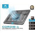 Mikuso NCP-063 Cordie-1 Notebook Cooling Pad RGB Cooling Pad Gaming Laptop Cooler, Laptop Fan Cooling Stand with USB Ports, Lap Desk Use. 