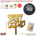 Happy Father's Day Cake Topper, Acrylic & Wooden Father's Day Cake Toppers For Celebration & Party Supplies Decorations Cupcake & Cake Toppers I Love Baba, Happy Birthday Father, Papa, Dad, Pyare Abbu Jan, Baba Jan, Daddy, Best Father Decor : UvaxEKHx. 
